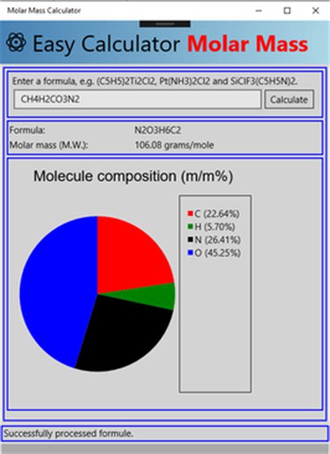 Easy Molar Mass Calculator - CodeProject