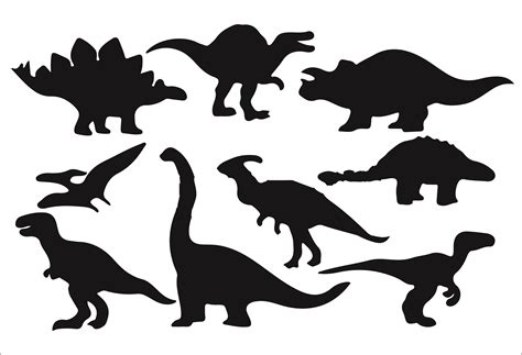 Digitalfil Dinosaur Svg Cut Files Silhouette Clipart Vinyl Files | The ...