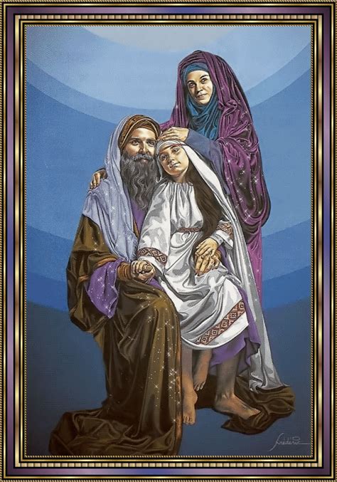 st joachim and st anne with our lady | St anne, Catholic images, Catholic saints images