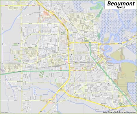 Beaumont Map | Texas, U.S. | Maps of Beaumont