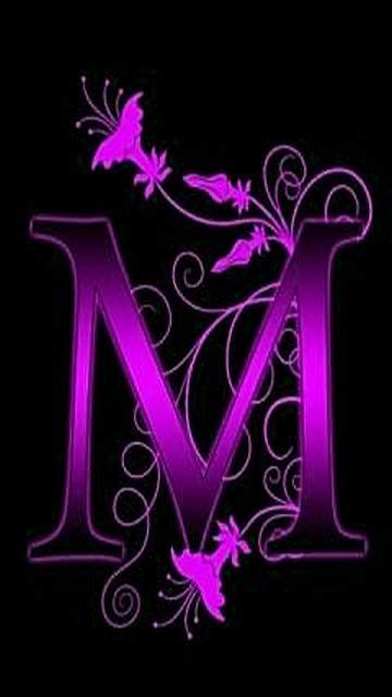 Letter M.......1 | Purple love, Love wallpaper, Cellphone wallpaper