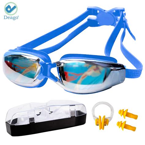 Deago Swim Goggles No Leaking Anti Fog UV Protection Swimming Goggles for Men Women Adult Youth ...