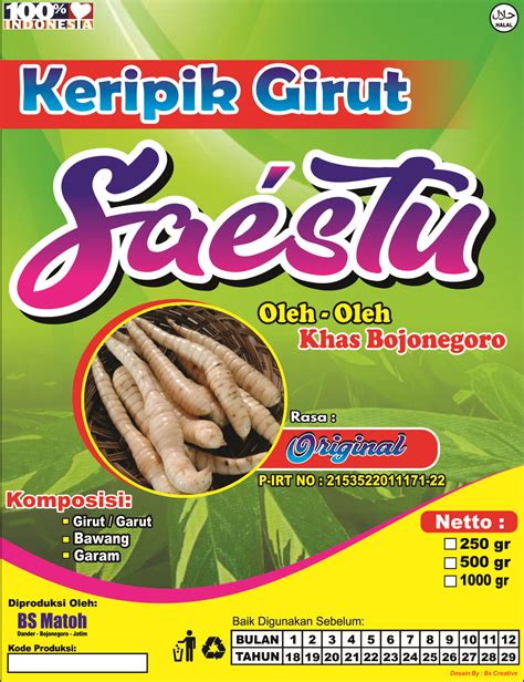 Contoh Desain Kemasan Keripik ( Keripik Girut )