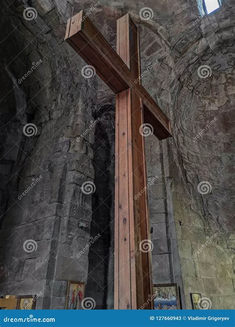 Holy Cross stock image. Image of indoor, monastery, cross - 127660943