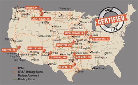 BNSF Railway Announces Certified, Rail-Served Sites for Development