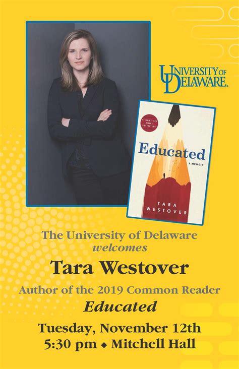 Tara Westover on Campus Tuesday, November 12, 2019 at 5:30pm | Common ...