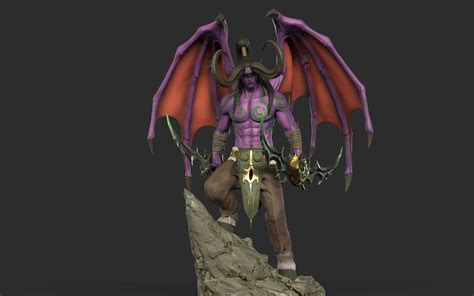 ArtStation - illidan Stormrage sculpt for 3d print