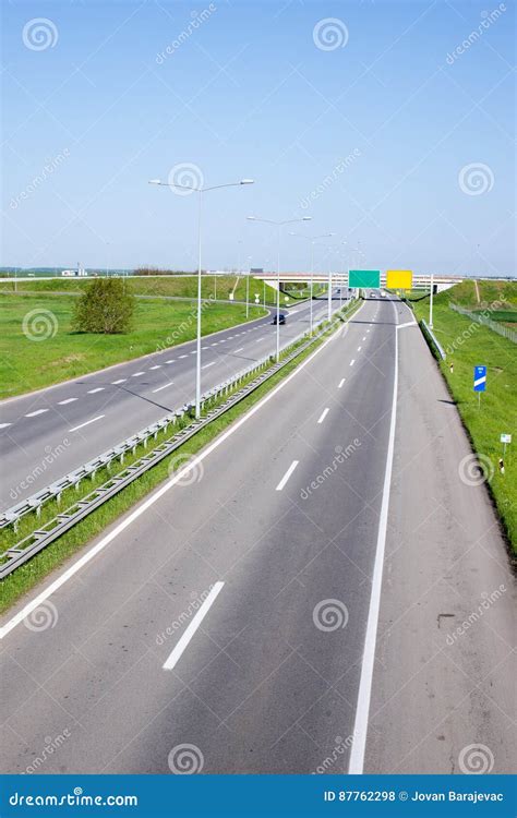 Highway in Country Side, Non Urban Area Stock Photo - Image of highway ...