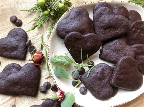 dark chocolate wafer cookies - a hint of rosemary