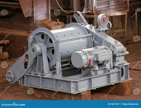 Shipbuilding, Ship Equipment Stock Image - Image: 2407431