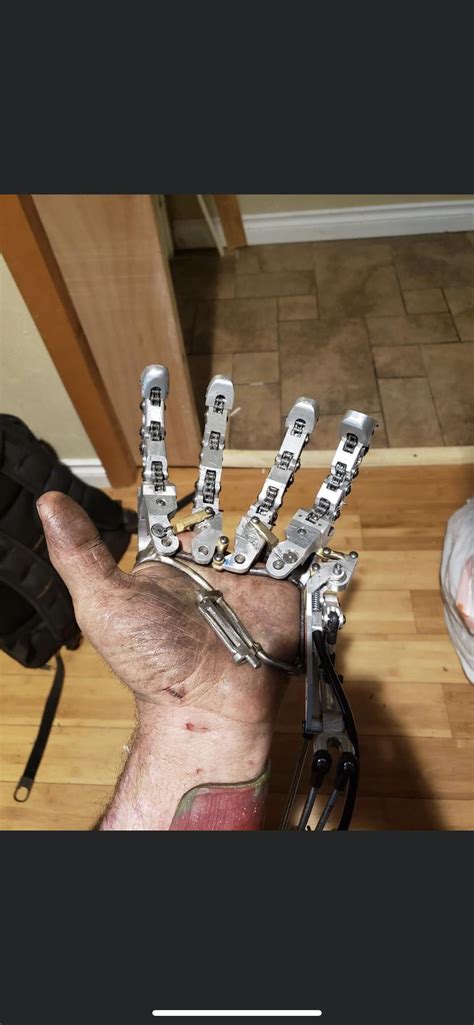 This guys homemade prosthetic hand : r/nextfuckinglevel