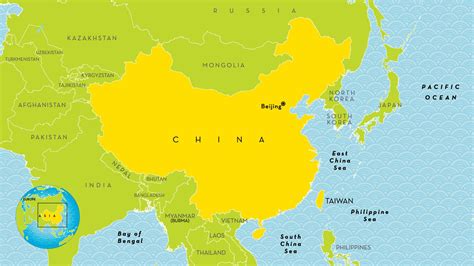 Map of China for kids - China map for kids (Eastern Asia - Asia)