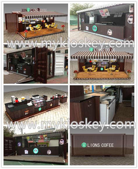 Container coffee shop with interior design for sale - Mall Kiosks ...