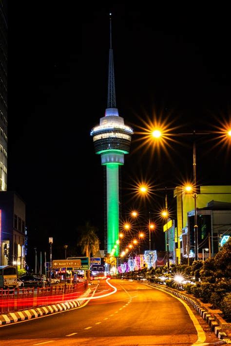 Canton Tower Illuminated in Rainbow Colors · Free Stock Photo