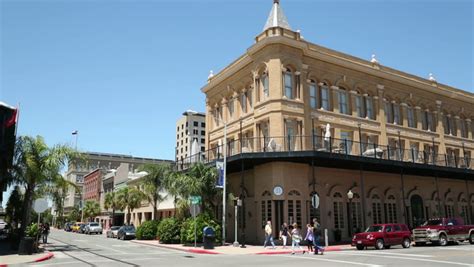 GALVESTON, TEXAS/USA - MAY 8: Buildings In Galveston Historic District ...