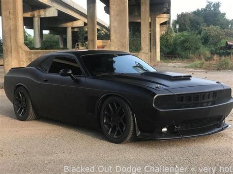 #Cars - Blacked Out Dodge Challenger – raw | Matte black cars, Dodge ...