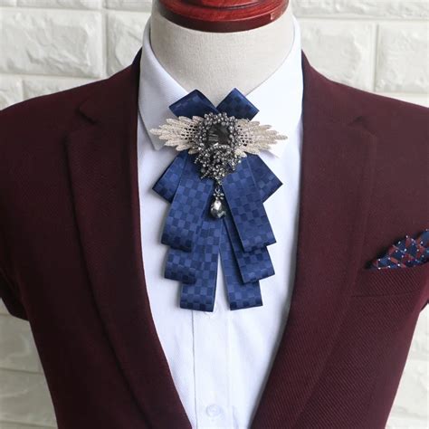 Mantieqingway Business Mens Collar Bowtie Polyester Big Bow Tie for Wedding Bridegroom Suits ...