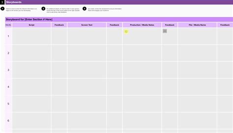 E-learning storyboard template | Mural