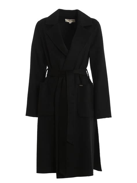 Michael Kors - Wool blend wrap coat - knee length coats - 77G3857M22001