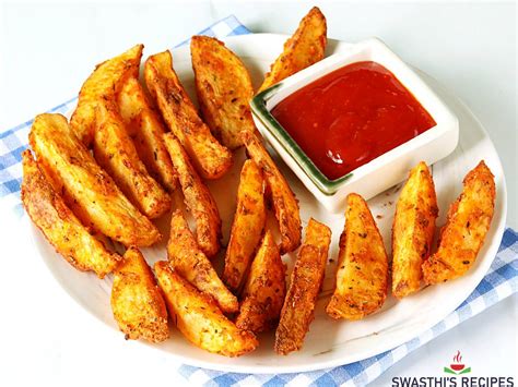 Potato Wedges Recipe - Swasthi's Recipes