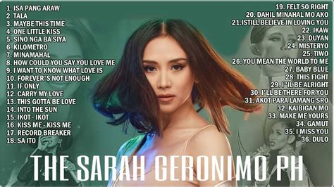 Sarah Geronimo nontop Greatest Hits The Best of Sarah Geronimo Full Album Playlist 2021 - YouTube