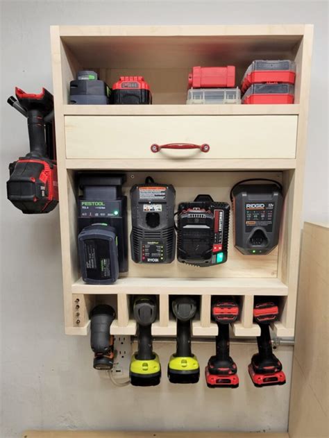 Drill Storage and Charging Station | DIY Montreal