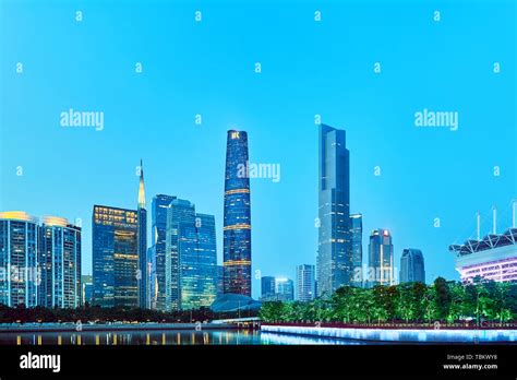 Guangzhou City Night View Stock Photo - Alamy