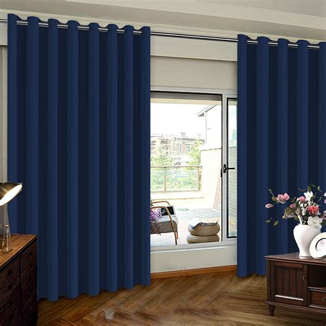Blackout Curtain for Sliding Door - Patio Door Curtains, Thermal Insulated Extra Wide Curtain ...