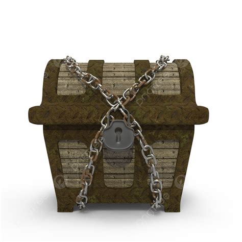 Treasure Chest PNG Picture, Chained Medieval Treasure Chest, Gold, Chest, Treasure PNG Image For ...