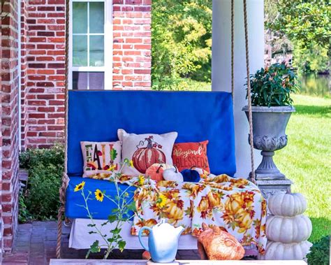 Porch Decor for Fall - BELLE OMNILEY