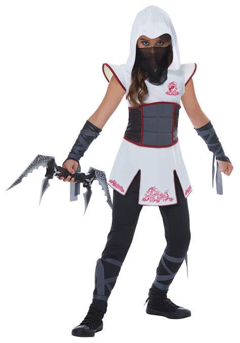 White Ninja Costume for Girls