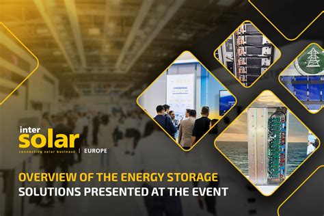 Overview of the energy storage solutions presented at the event ...