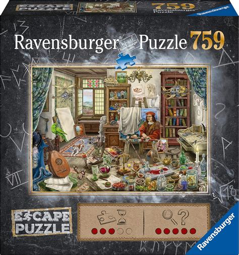 Ravensburger The Art Studio 759 PieceJigsaw Puzzle for Adults - Every Piece is Unique, Softclick ...