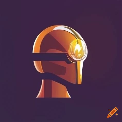 C3po modern logo design on Craiyon