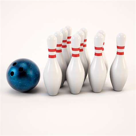 bowling ball pins 3d max