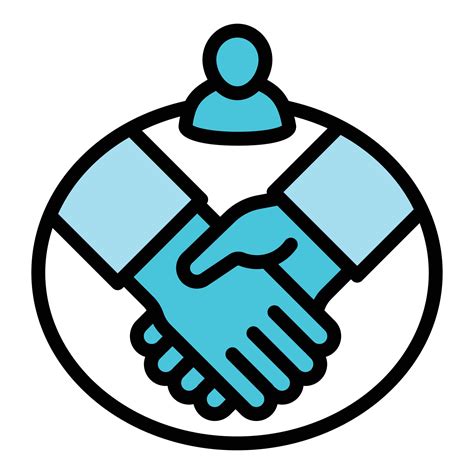 Governance handshake icon outline vector. Corporate business 14325654 Vector Art at Vecteezy