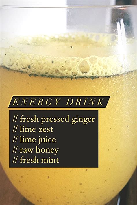 Natural Energy Drink Recipe