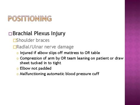 Basic Positions Supine Lithotomy Sitting Prone Lateral Complications