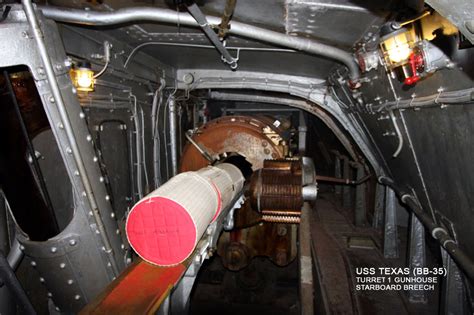 USS Texas (BB-35) Inside Turret 1 Gunhouse