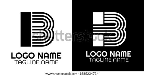 Letter B Modern Monogram Logo Icon Stock Vector (Royalty Free ...