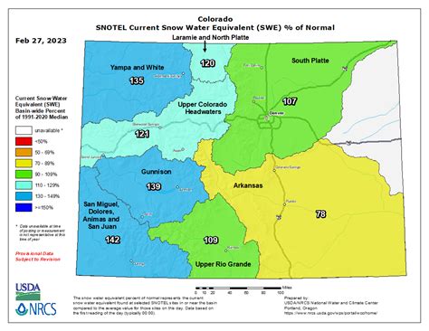 #Snowpack looking good in most of #Colorado after big storm (February ...