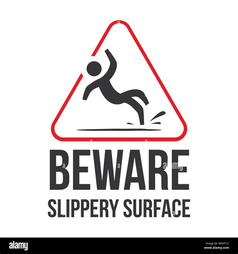 Beware of slippery Stock Vector Images - Alamy