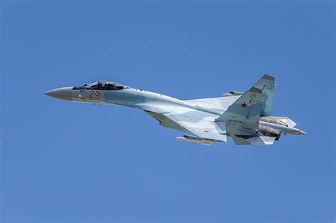 Photos Sukhoi Su-35 Fighter aircraft Airplane Russian Su-35S Flight