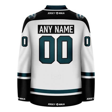 Jersey Ninja - Philadelphia Eagles White Hockey Jersey