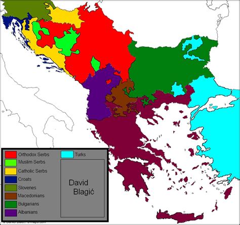 Ethnic Map Of Balkans