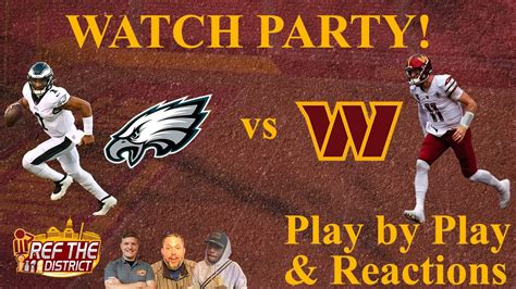 Washington Commanders vs Philadelphia Eagles LIVE Watch Party ...