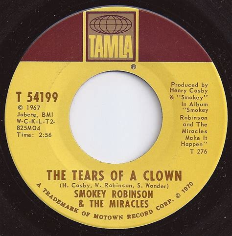 Tears Of A Clown / Smokey Robinson & the Miracles #1 on Billboard 1970 ...