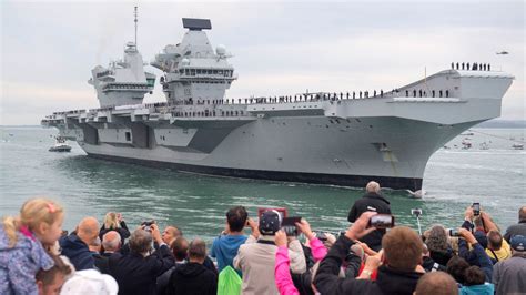 HMS Queen Elizabeth: Navy's newest and largest warship arrives home in ...