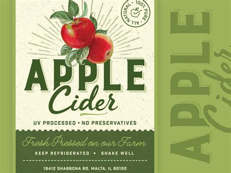 Apple Cider Label by 𝙹𝚎𝚜𝚜 ╳ 𝙳𝚎𝚖𝚙𝚜 on Dribbble