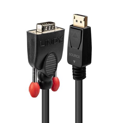 2m DisplayPort to VGA Cable - from LINDY UK